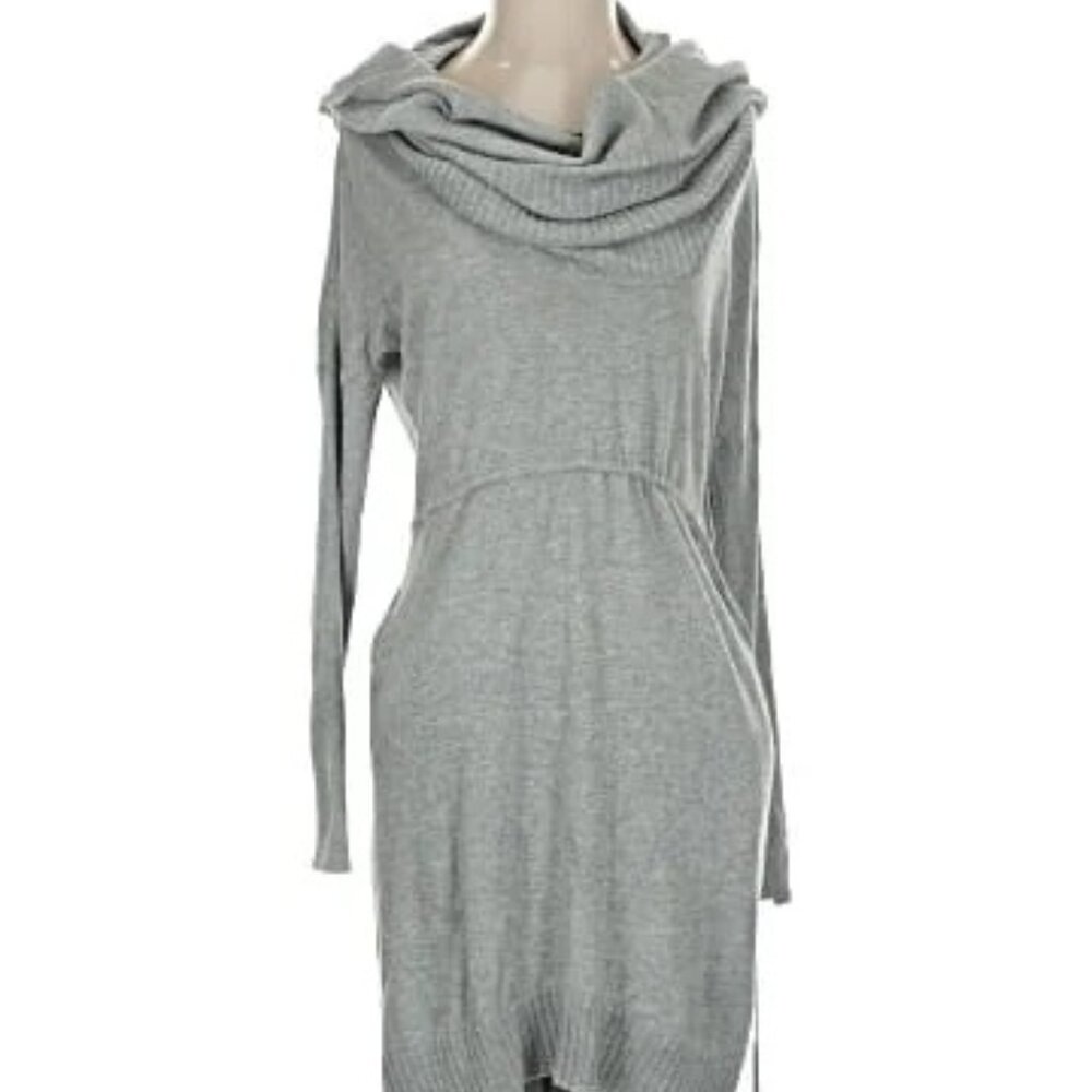 Victorias Secret Cowl-Necked Sweater Dress in Gray